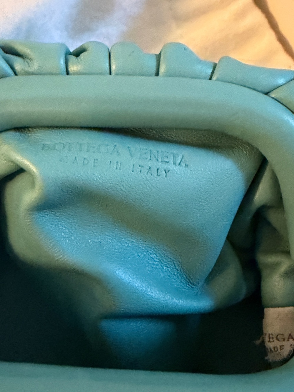 Bottega Veneta Blue Teal Mini Pouch Shoulder Bag - Picture 3 of 16